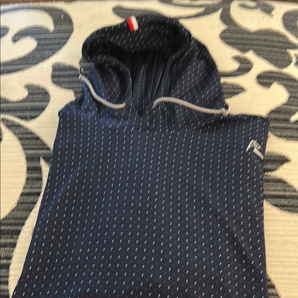 Rhoback Navy Polka Dot Hoodie